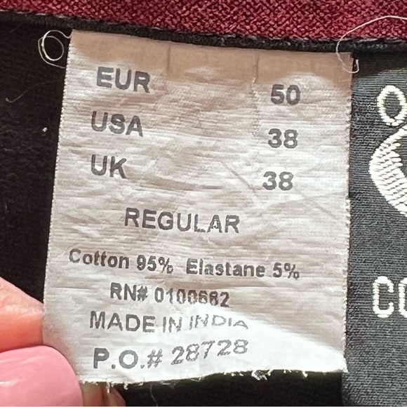 On Course Cotton Naturals Black Full Seat Riding Breeches Women's Size 38 (L) - Picture 9 of 11